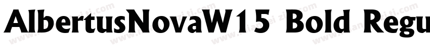 AlbertusNovaW15 Bold Regular字体转换